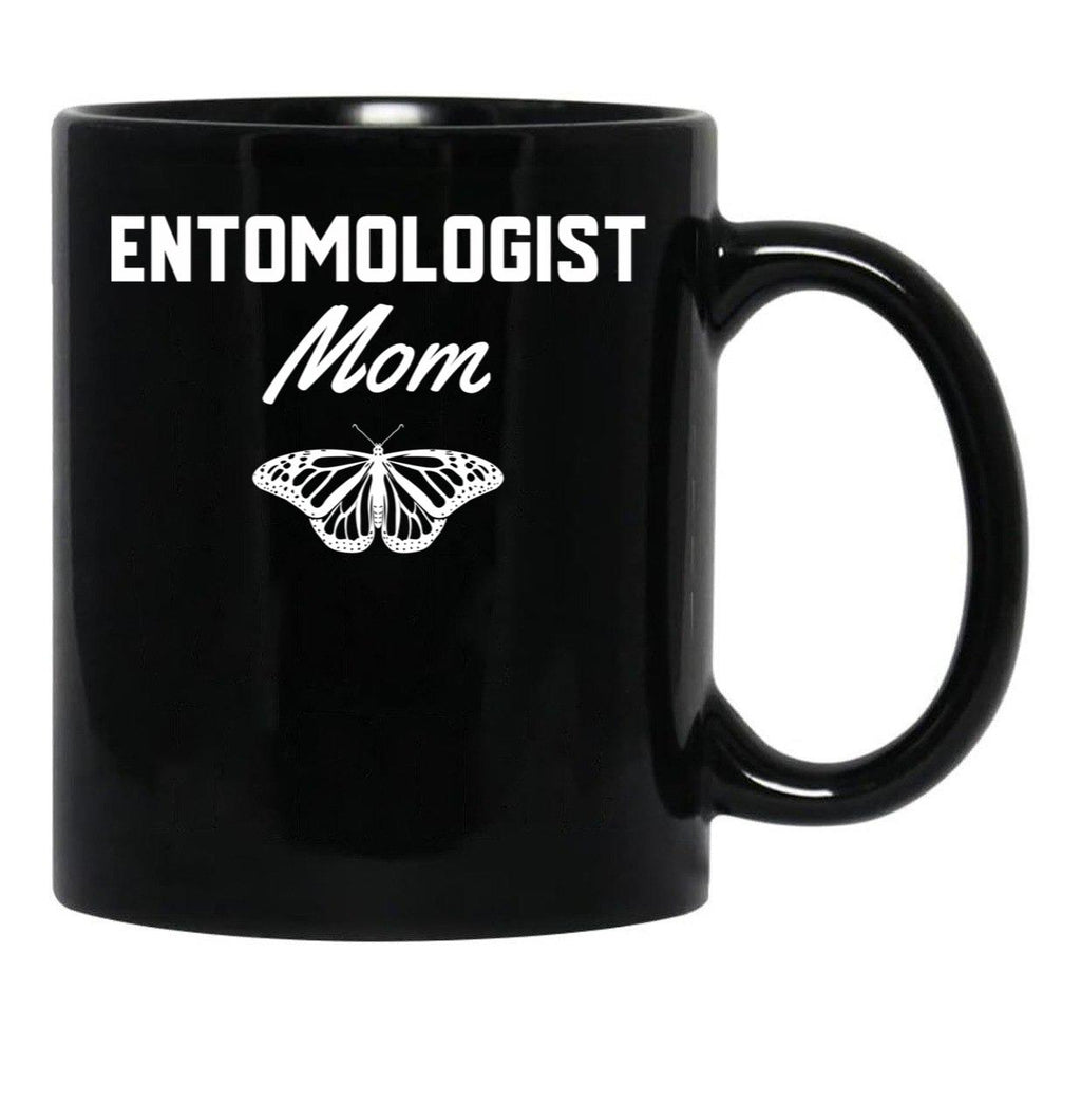 Entomologist Mom Black Coffee Mug, Gift Coffee Mug - Black