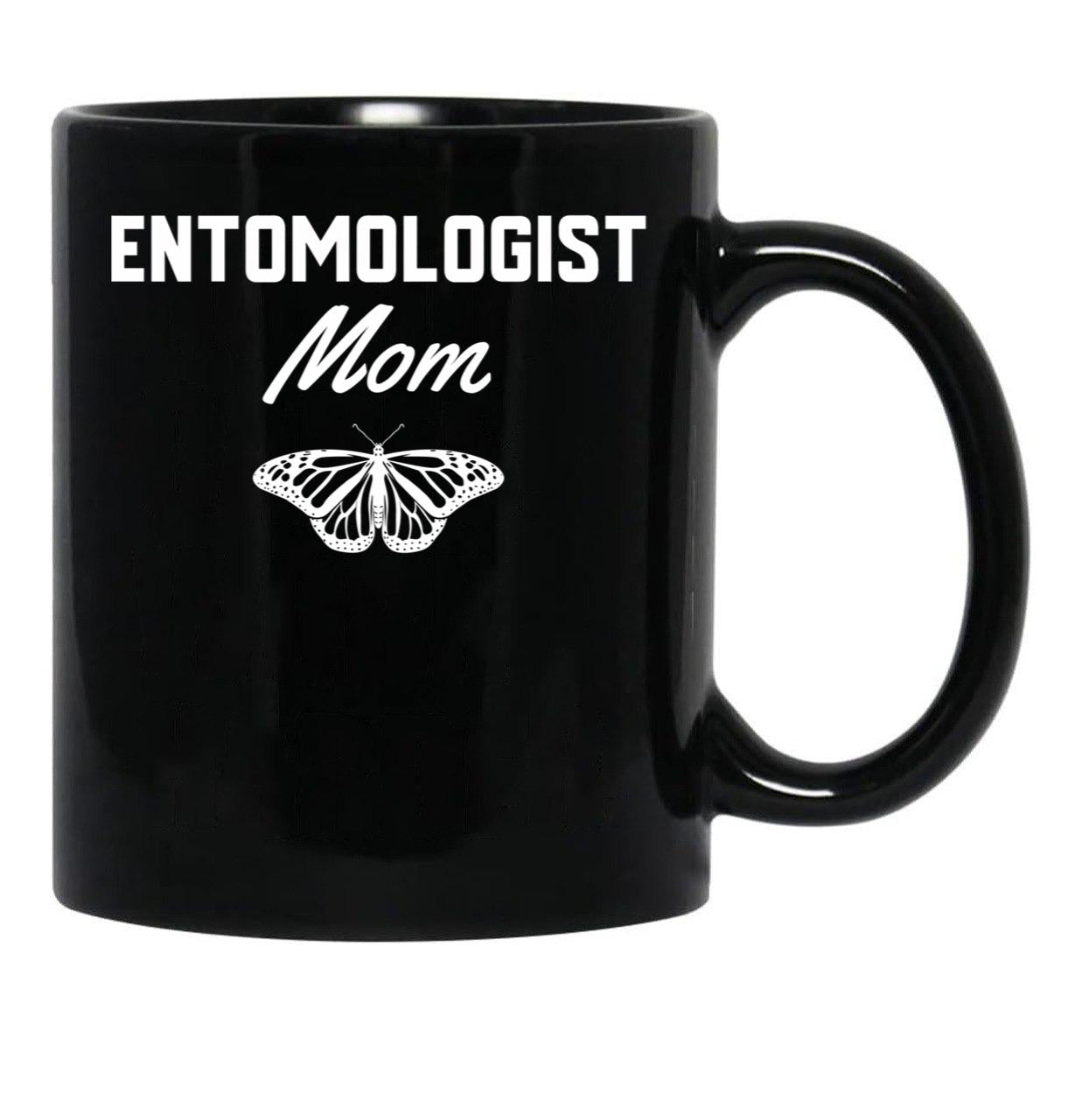 Entomologist Mom Black Coffee Mug, Gift Coffee Mug - Black