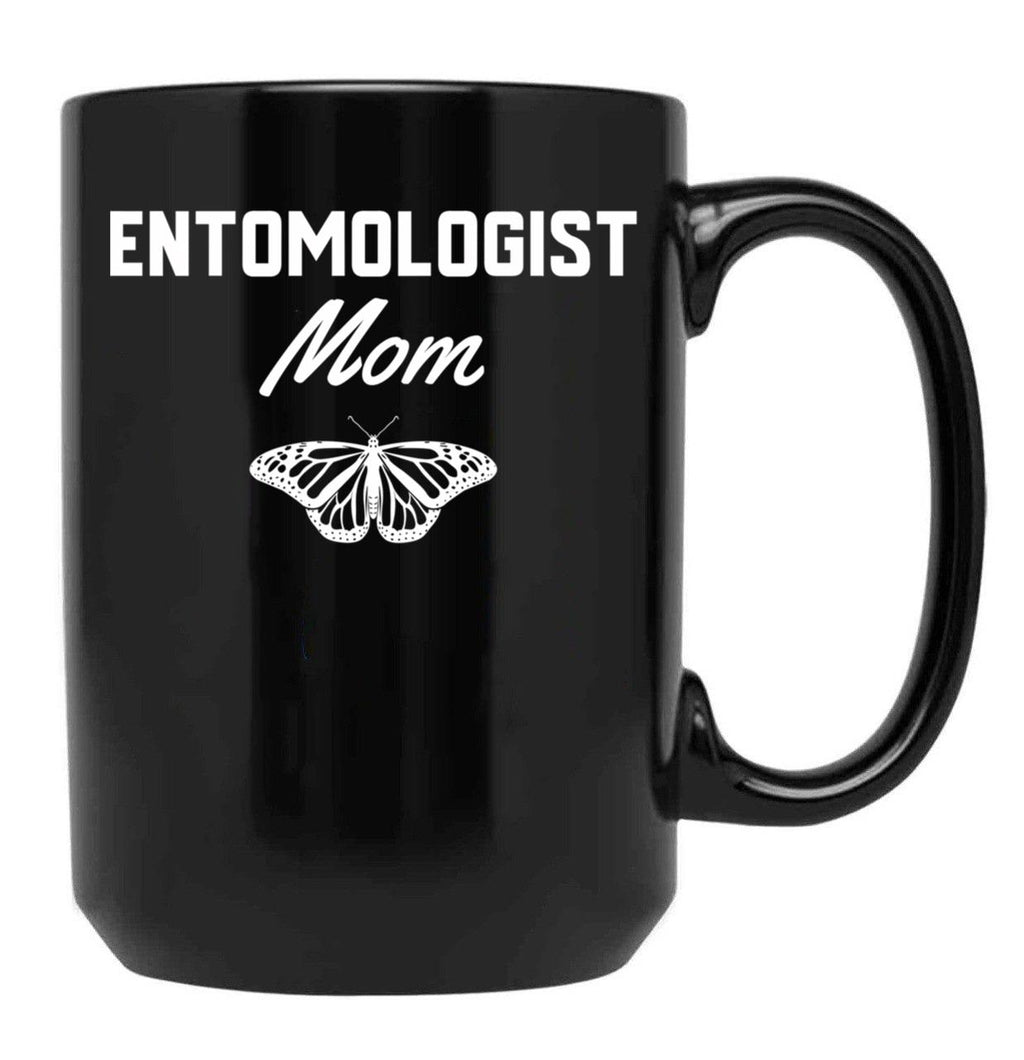 Entomologist Mom Black Coffee Mug, Gift Coffee Mug