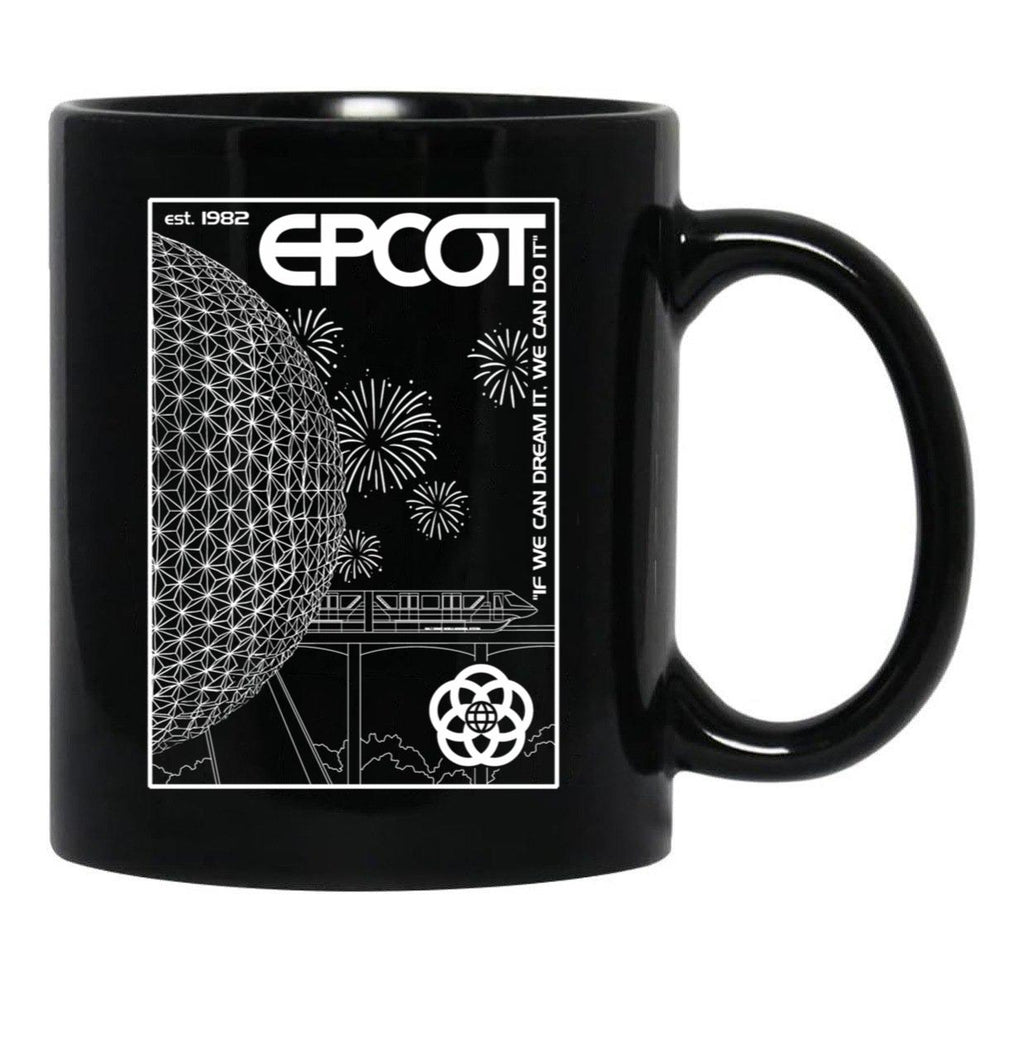 Epcot Center. Black Coffee Mug, Gift Coffee Mug - Black