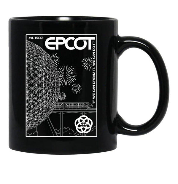 Epcot Center. Black Coffee Mug, Gift Coffee Mug - Black