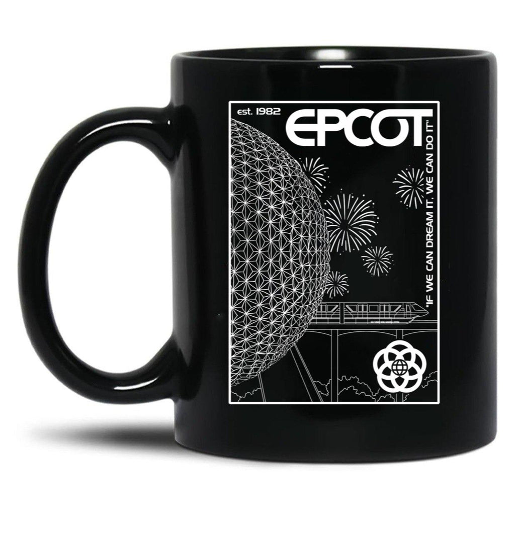 Epcot Center. Black Coffee Mug, Gift Coffee Mug