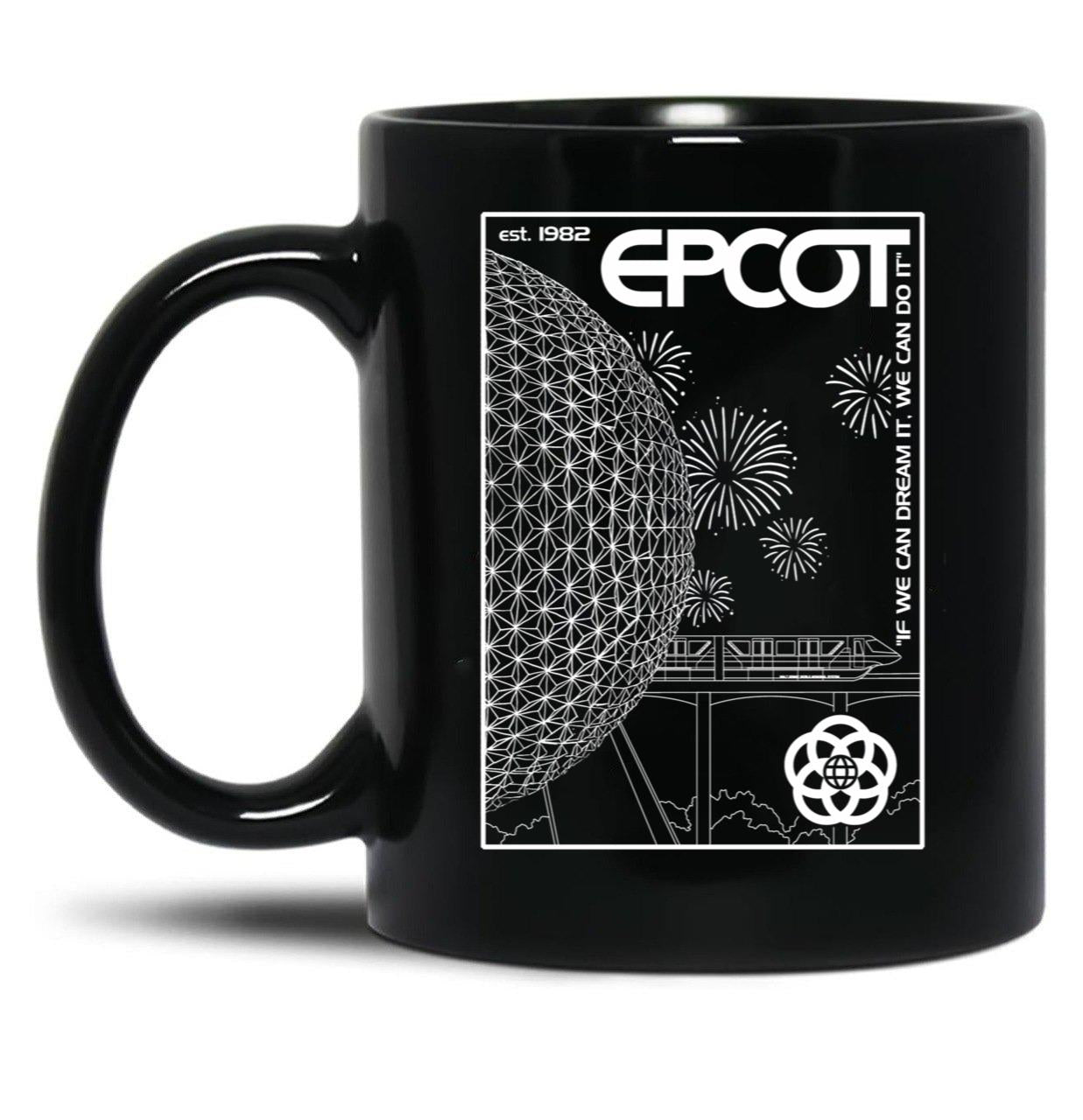 Epcot Center. Black Coffee Mug, Gift Coffee Mug