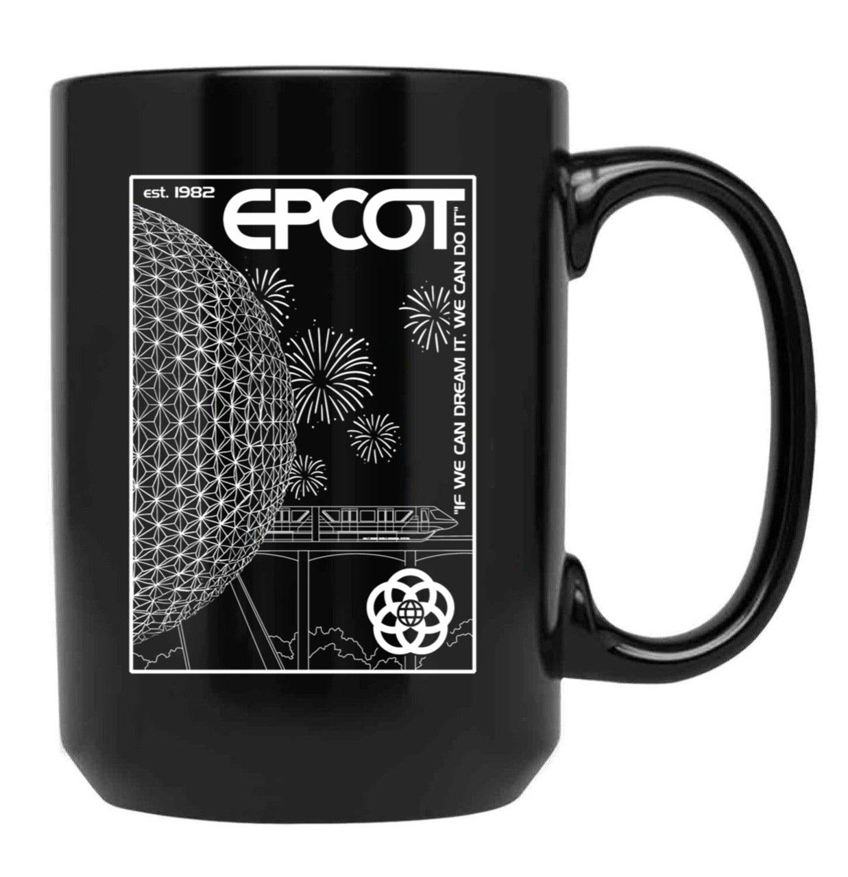 Epcot Center. Black Coffee Mug, Gift Coffee Mug