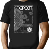 Epcot Center. Premium Heavyweight Cotton T-Shirt - Black