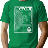 Epcot Center. Premium Heavyweight Cotton T-Shirt - Green
