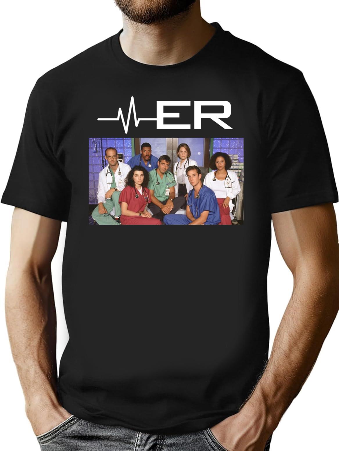 Er Tv Show Premium Heavyweight Cotton T-Shirt - Black