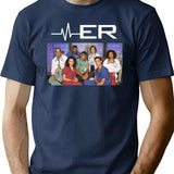 Er Tv Show Premium Heavyweight Cotton T-Shirt - Navy