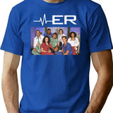 Er Tv Show Premium Heavyweight Cotton T-Shirt - Blue