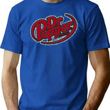 Est 1885 Dr Pepper Premium Heavyweight Cotton T-Shirt - Blue