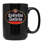 Estrella Galicia for Fans Black Coffee Mug, Gift Coffee Mug