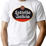 Estrella Galicia for Fans Premium Heavyweight Cotton T-Shirt - White