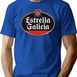 Estrella Galicia for Fans Premium Heavyweight Cotton T-Shirt - Blue