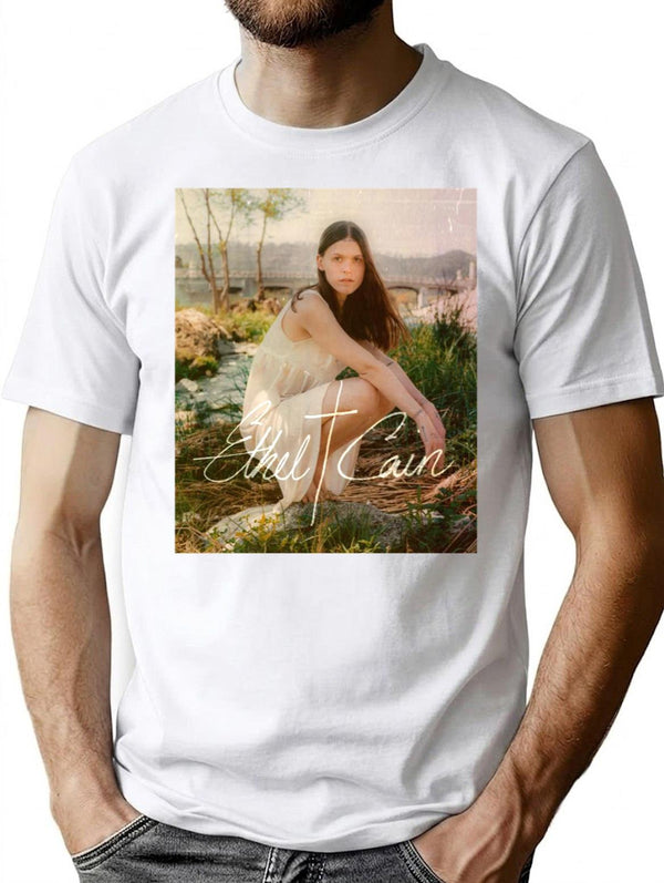 Ethel Cain (2) Premium Heavyweight Cotton T-Shirt - White