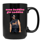 Even Baddies Get Saddies - Joe Jonas Black Coffee Mug, Gift Coffee Mug