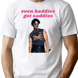 Even Baddies Get Saddies - Joe Jonas Premium Heavyweight Cotton T-Shirt - White