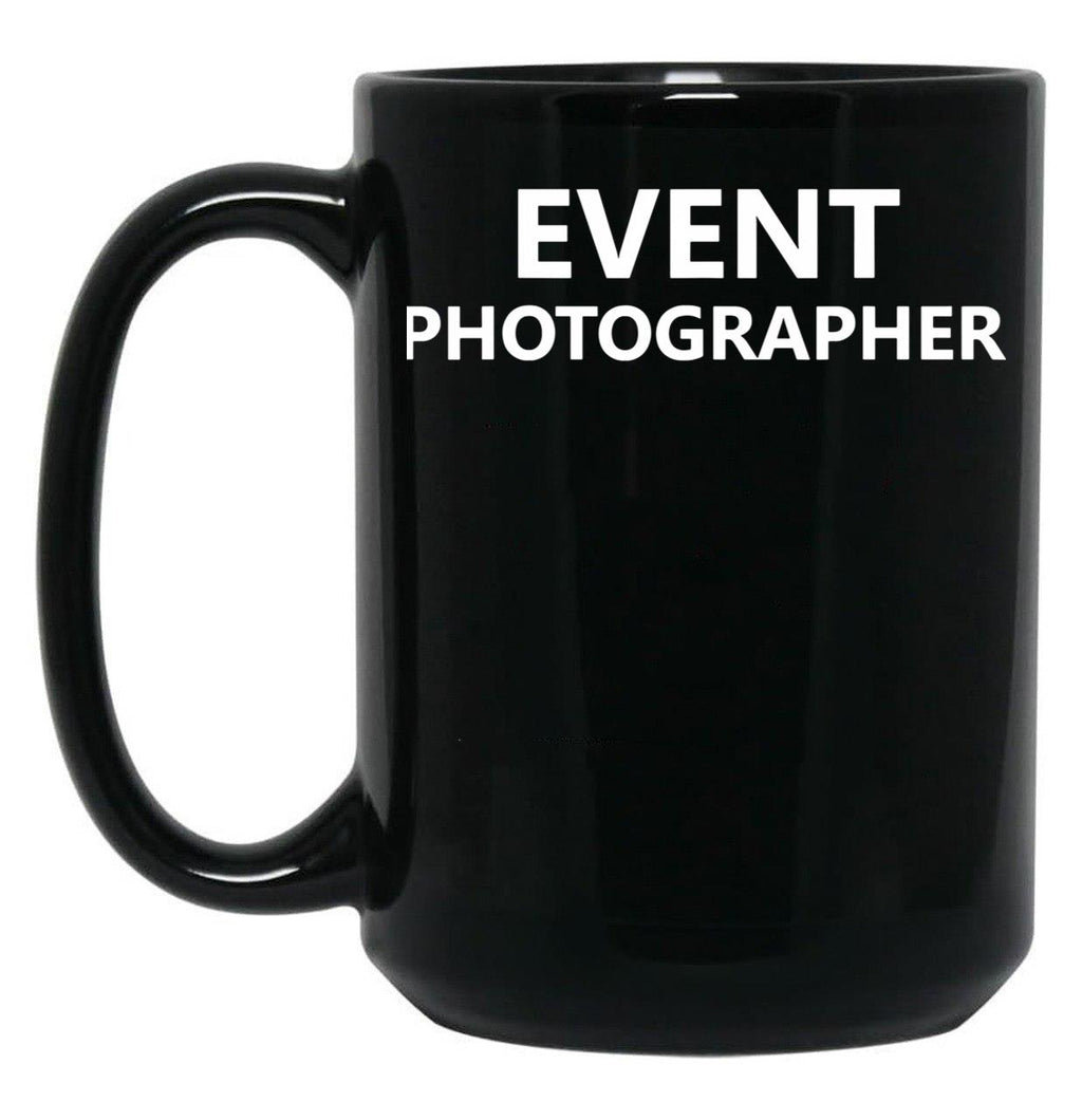 Event Photographer Official Job Staff Pictures Black Coffee Mug, Gift Coffee Mug