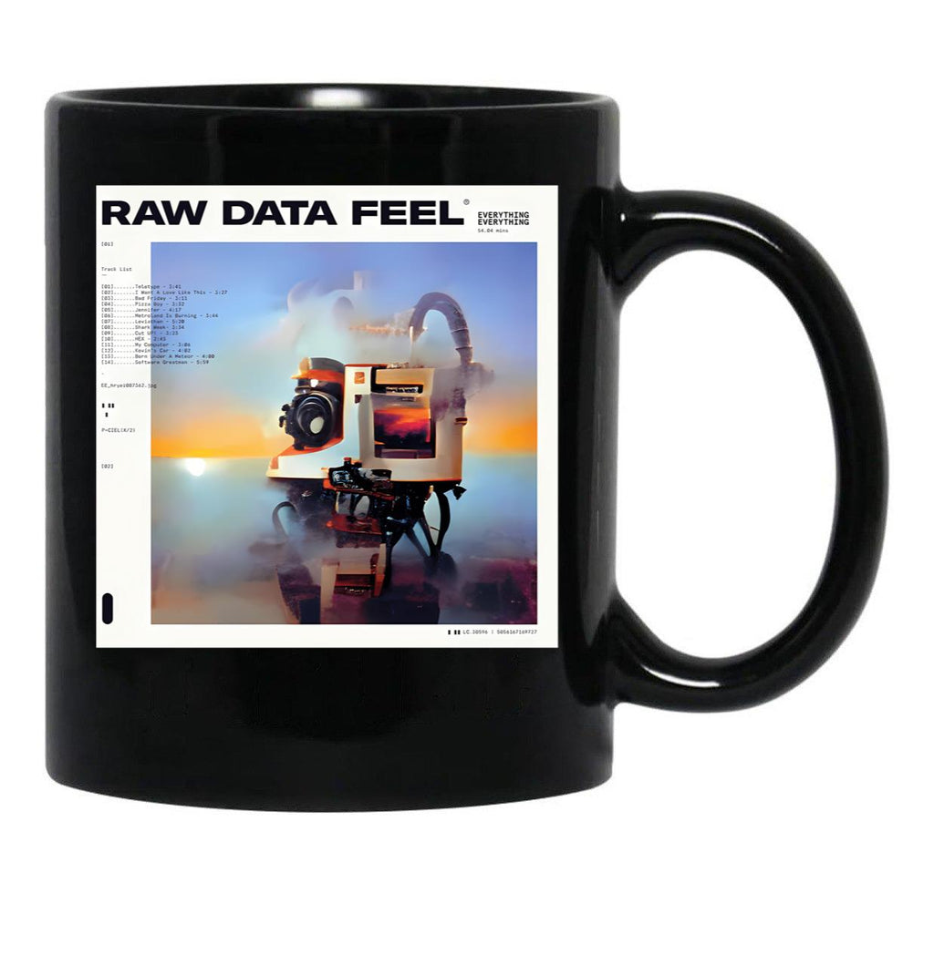 Everrything Raw Black Coffee Mug, Gift Coffee Mug - Black