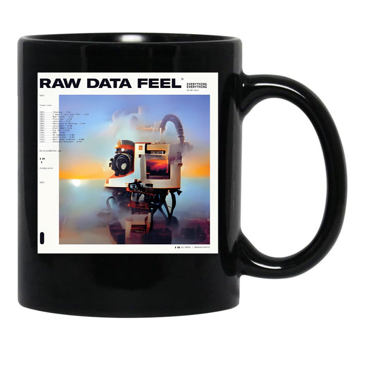 Everrything Raw Black Coffee Mug, Gift Coffee Mug - Black