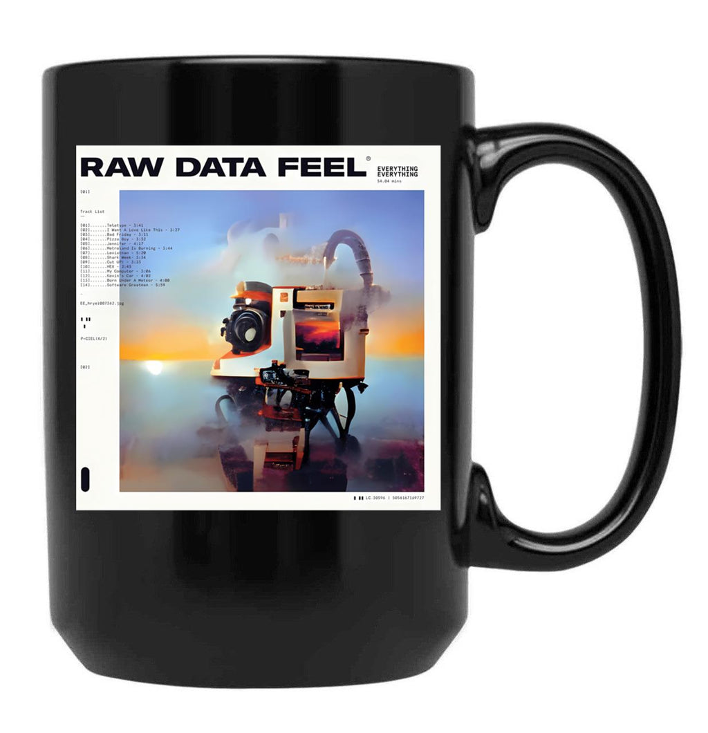 Everrything Raw Black Coffee Mug, Gift Coffee Mug