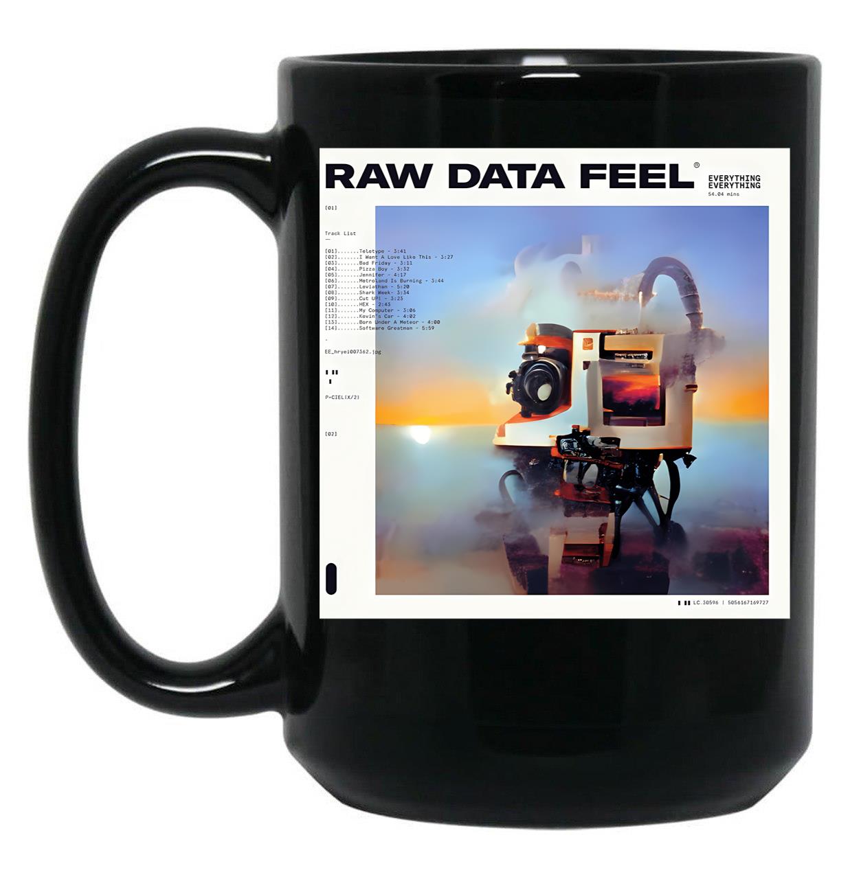 Everrything Raw Black Coffee Mug, Gift Coffee Mug