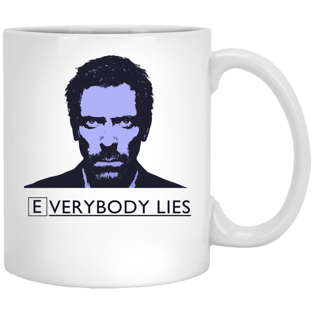 Everybody Lies (2) White Coffee Mug, Gift Coffee Mug - Black