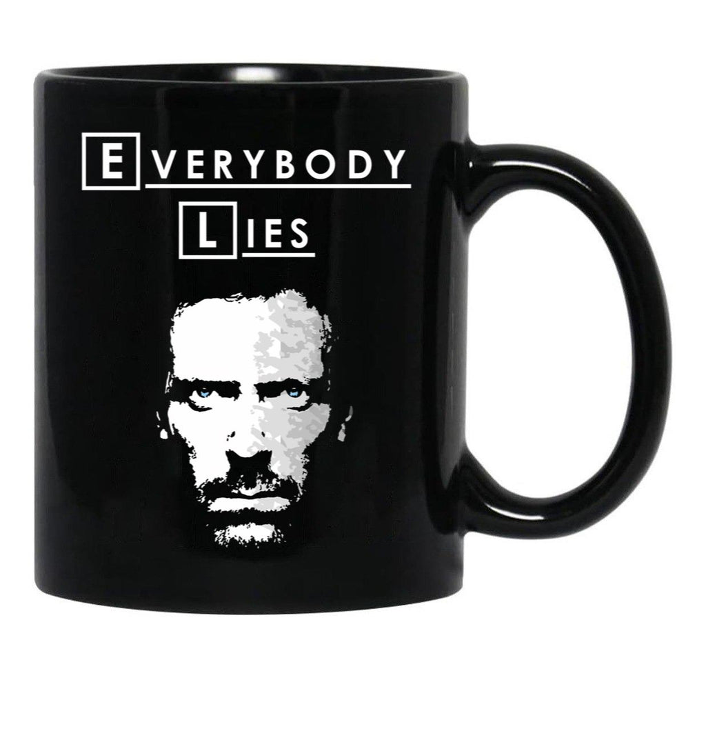 Everybody Lies (3) Black Coffee Mug, Gift Coffee Mug - Black