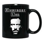 Everybody Lies (3) Black Coffee Mug, Gift Coffee Mug - Black