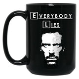 Everybody Lies (3) Black Coffee Mug, Gift Coffee Mug