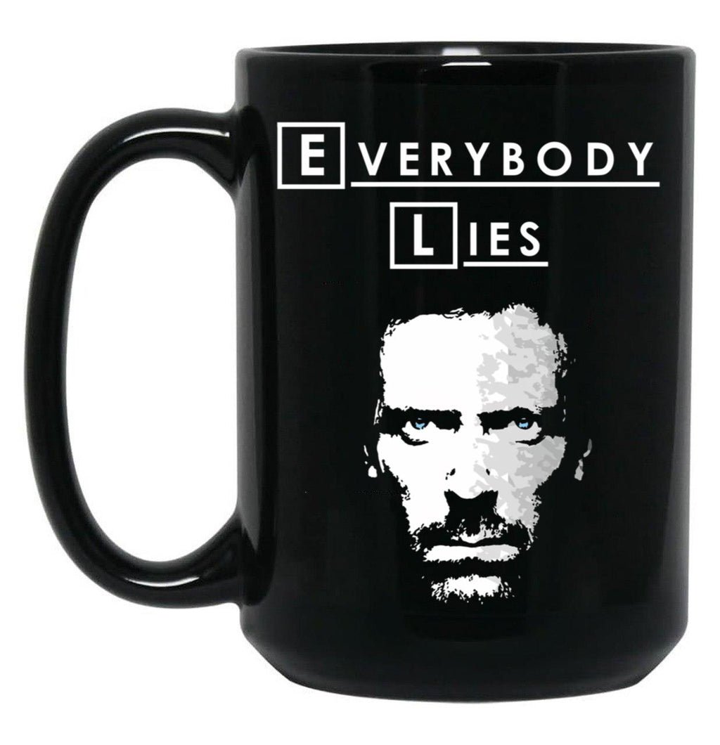 Everybody Lies (3) Black Coffee Mug, Gift Coffee Mug