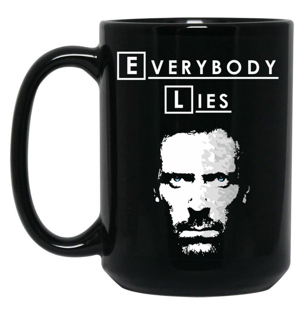 Everybody Lies (3) Black Coffee Mug, Gift Coffee Mug