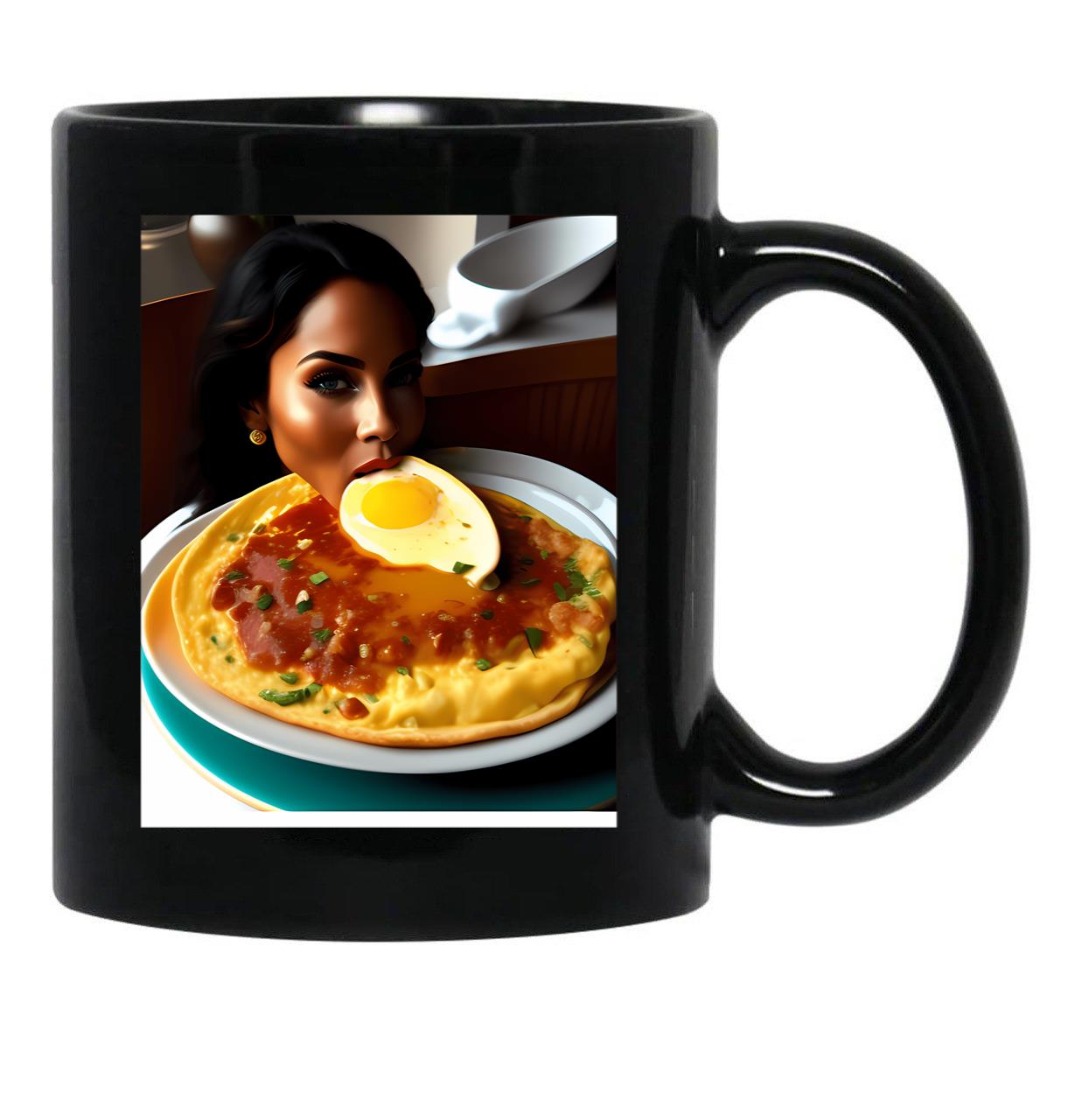 Everything Is Better With Bacon Eggs Black Coffee Mug, Gift Coffee Mug - Black
