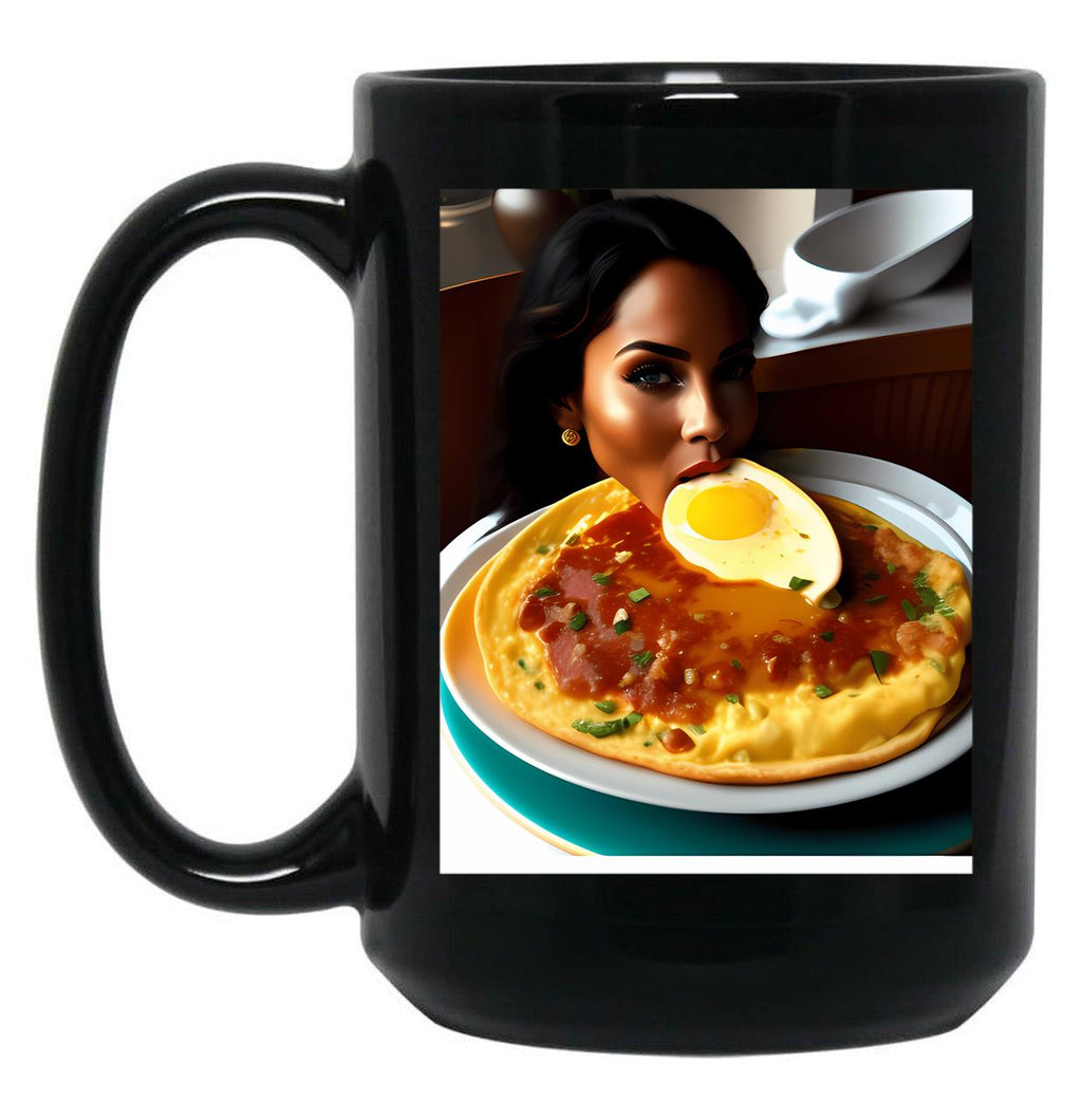 Everything Is Better With Bacon Eggs Black Coffee Mug, Gift Coffee Mug