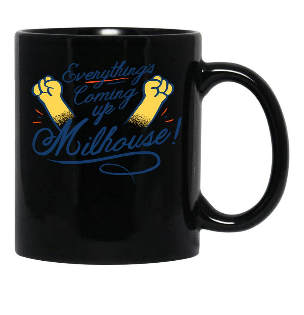 Everything'S Coming Up Milhouse Funny Novelty Cat Lover Cat Owner Gift Black Coffee Mug, Gift Coffee Mug - Black