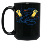 Everything'S Coming Up Milhouse Funny Novelty Cat Lover Cat Owner Gift Black Coffee Mug, Gift Coffee Mug