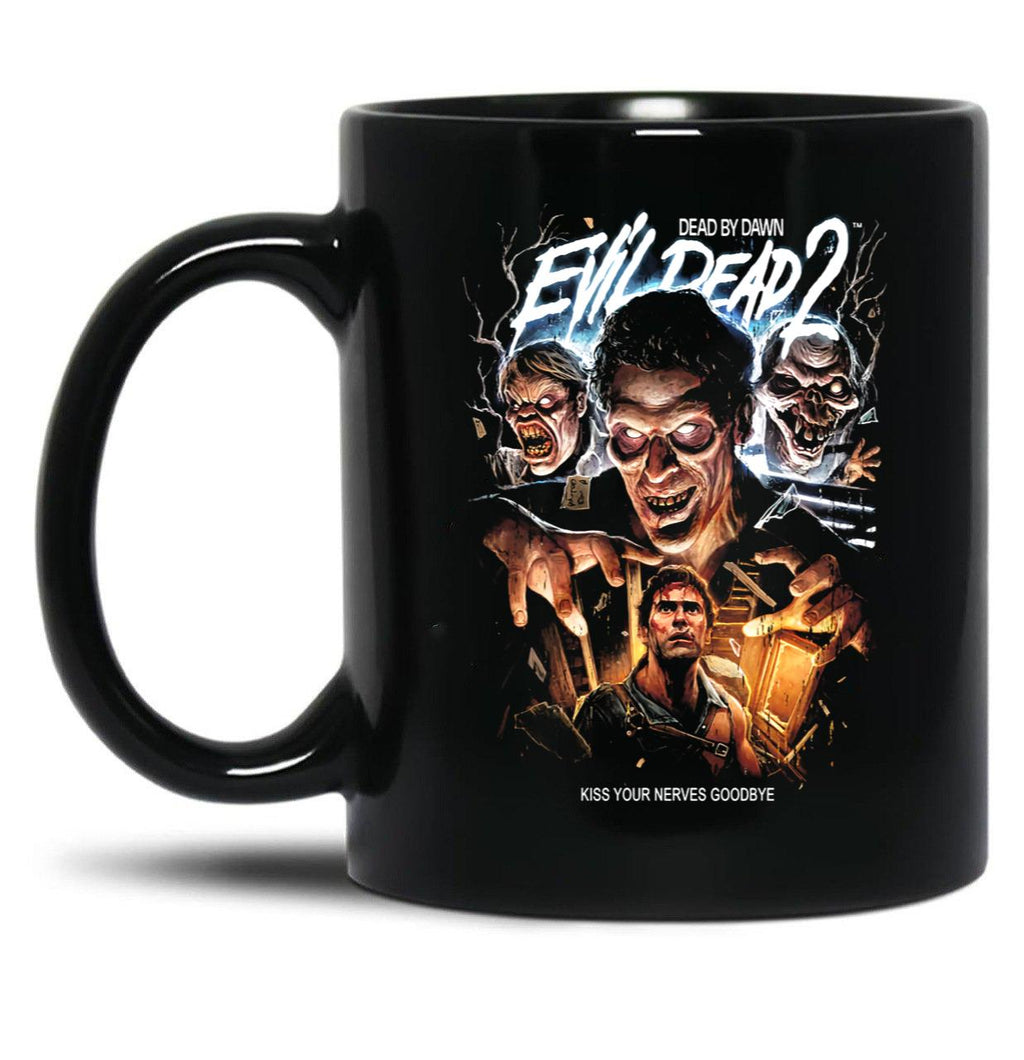 Evil Dead 2 Swallow Your Soul Black Coffee Mug, Gift Coffee Mug
