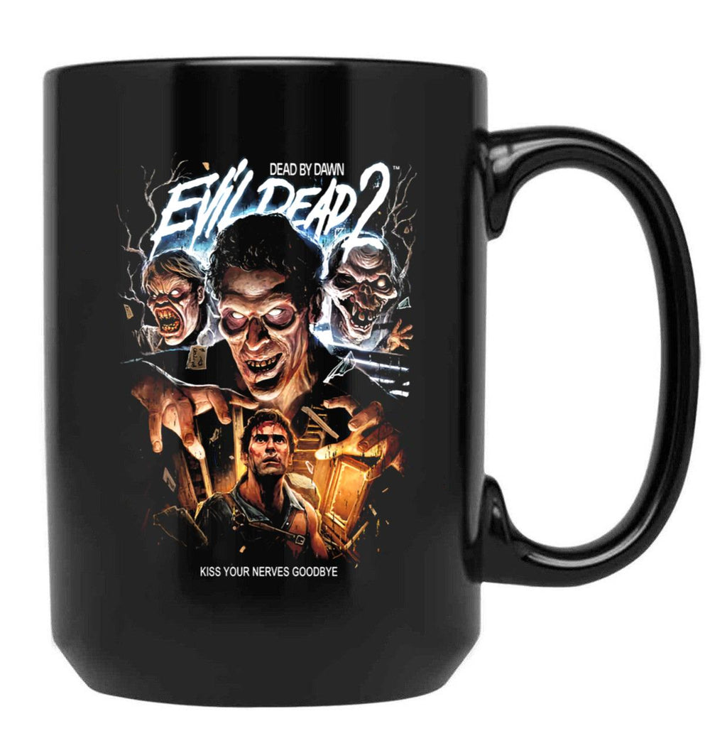 Evil Dead 2 Swallow Your Soul Black Coffee Mug, Gift Coffee Mug