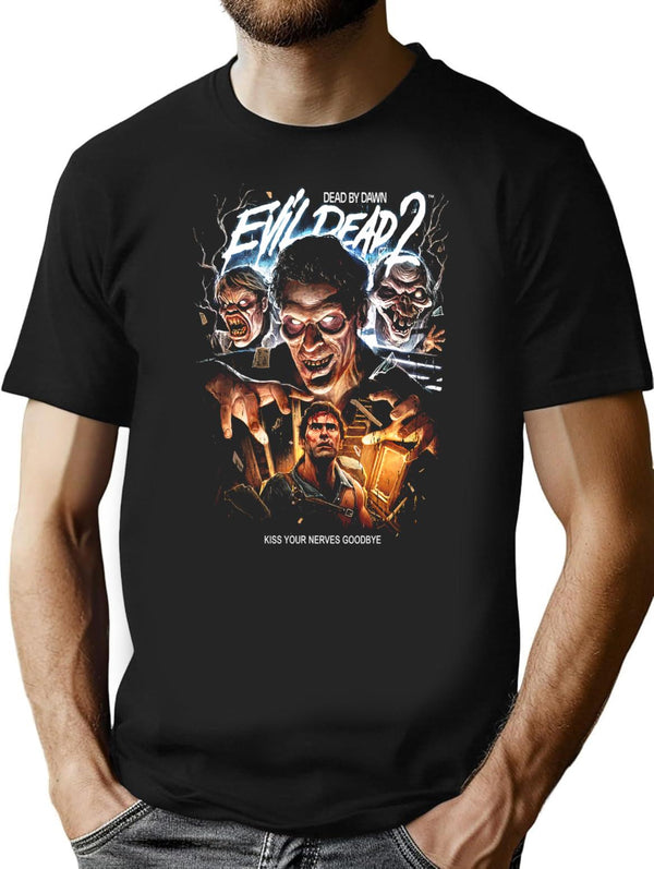 Evil Dead 2 Swallow Your Soul Premium Heavyweight Cotton T-Shirt - Black