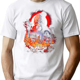 Evil Terrifying Clown T-Shirt for Men & Women, T-Shirts Graphic Tee - White