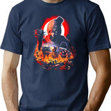 Evil Terrifying Clown T-Shirt for Men & Women, T-Shirts Graphic Tee - Navy