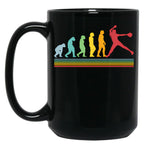 Evolution Fastpitch Softball Pitcher Black Coffee Mug, Gift Coffee Mug