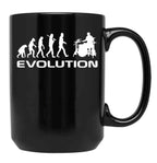 Evolution Of A Drummer Drummer Music Idea Gift Premium Apparel Funny Holiday Xmas Black Coffee Mug, Gift Coffee Mug