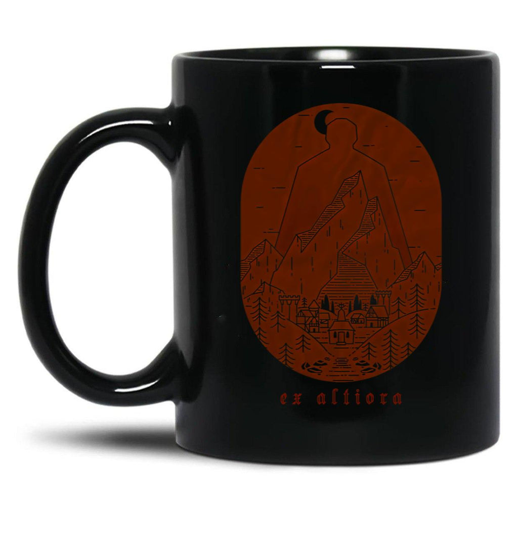 Ex Altiora Cover Black Coffee Mug, Gift Coffee Mug
