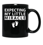 Expecting My Little Miracle Black Coffee Mug, Gift Coffee Mug - Black