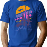 Explore Fantasia T-Shirt for Men & Women, T-Shirts Graphic Tee - Blue