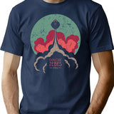 Explore Zebes T-Shirt for Men & Women, T-Shirts Graphic Tee - Navy