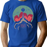 Explore Zebes T-Shirt for Men & Women, T-Shirts Graphic Tee - Blue