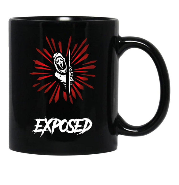 Exposed Camiseta Dead by Daylight dbd Ghostface Scream Classic Black Coffee Mug, Gift Coffee Mug - Black