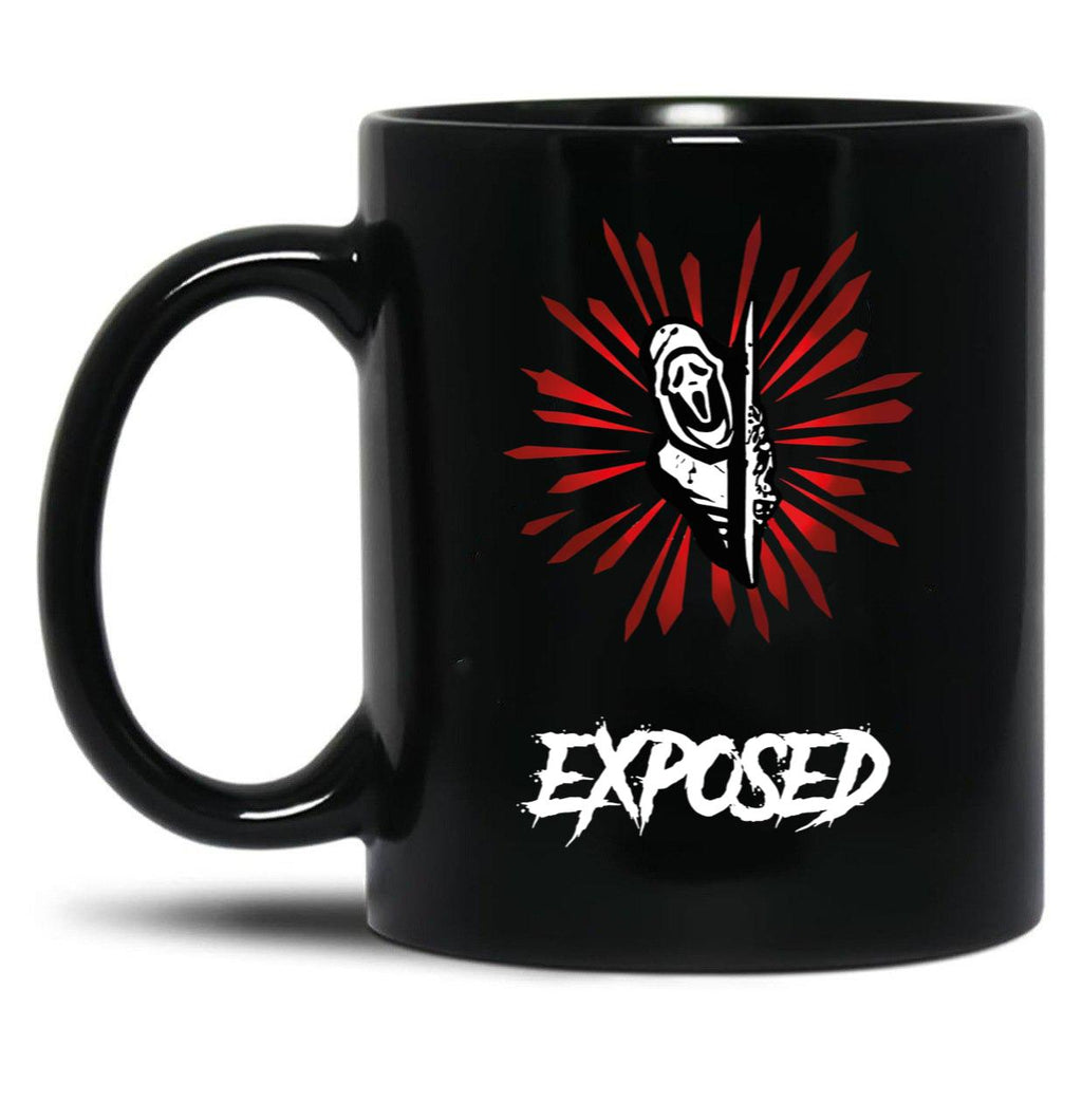 Exposed Camiseta Dead by Daylight dbd Ghostface Scream Classic Black Coffee Mug, Gift Coffee Mug