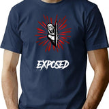 Exposed Camiseta Dead by Daylight dbd Ghostface Scream Classic Premium Heavyweight Cotton T-Shirt - Navy